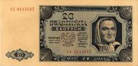 20 złotych 1.07.1948, seria CE, Miłczak 137c