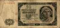 50 złotych 1.07.1948, seria L2, rzadkie, Miłczak