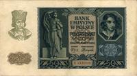 50 złotych 1.03.1940, rzadkie, Miłczak 96