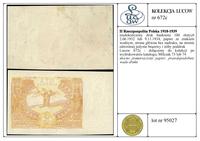 Polska, niedokończony druk banknotu 100 złotych, 2.06.1932 lub 9.11.1934