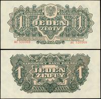 1 złoty 1944, seria AC, numeracja 520369, w klau
