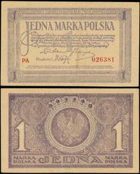 1 marka polska 17.05.1919, seria PA, numeracja 0