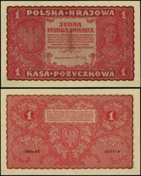1 marka polska 23.08.1919, seria I-AC, numeracja