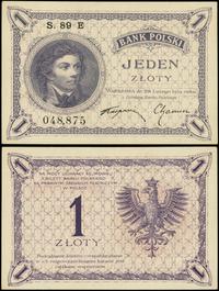 1 złoty 28.02.1919, seria 89 E, numeracja 048875