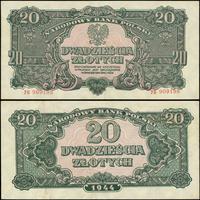 20 złotych 1944, seria УB, numeracja 909188, w k