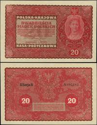20 marek polskich 23.08.1919, seria II-B, numera