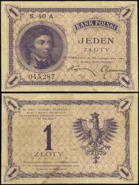 1 złoty 28.02.1919, seria 40 A, numeracja 045287