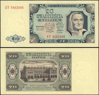 20 złotych 1.07.1948, seria ET, numeracja 846269