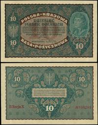 10 marek polskich 23.08.1919, seria II-X, numera