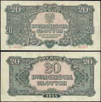 20 złotych 1944, seria EC, numeracja 087831, w k