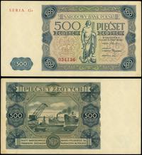 500 złotych 15.07.1947, seria G4, numeracja 0341