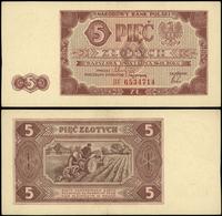5 złotych 1.07.1948, seria BF, numeracja 6534714