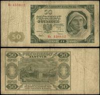 50 złotych 1.07.1948, seria M2, numeracja 450812