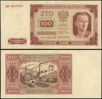 100 złotych 1.07.1948, seria AR, numeracja 95479