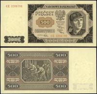 500 złotych 1.07.1948, seria CE, numeracja 32087