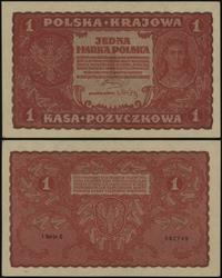 1 marka polska 23.08.1919, seria I-C, numeracja 