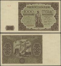1.000 złotych 15.07.1947, seria K, numeracja 522