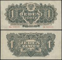 1 złoty 1944, seria EA, numeracja 829213, w klau