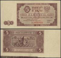 5 złotych 1.07.1948, seria BG, numeracja 9791815