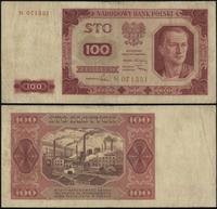 100 złotych 1.07.1948, seria N, numeracja 071351