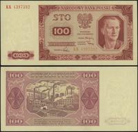 100 złotych 1.07.1948, seria KK, numeracja 43975