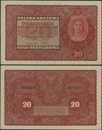 20 marek polskich 23.08.1919, seria II-H, numera