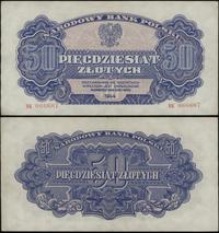 50 złotych 1944, seria BK, numeracja 066607, w k