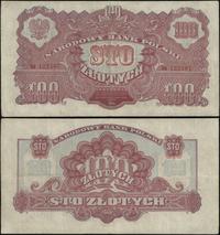 100 złotych 1944, seria BB, numeracja 122107, w 