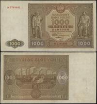 1.000 złotych 15.01.1946, seria M, numeracja 576