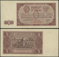 5 złotych 1.07.1948, seria A, numeracja 9767248,