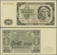 50 złotych 1.07.1948, seria EM, numeracja 777101