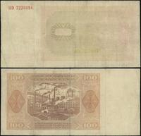 100 złotych 1.07.1948, seria HD, numeracja 72308