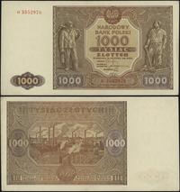 1.000 złotych 15.01.1946, seria G, numeracja 355