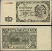 50 złotych 1.07.1948, seria BW, numeracja 787075