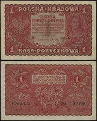 1 marka polska 23.08.1919, seria I-LU, numeracja