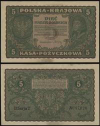 5 marek polskich 23.08.1919, seria II-T, numerac