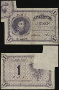 1 złoty 28.02.1919, seria 76 B, numeracja 017279