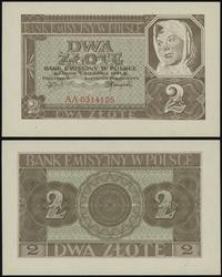 2 złote 1.08.1941, seria AA, numeracja 0314125, 