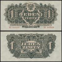 1 złoty 1944, seria XT, numeracja 948509, w klau