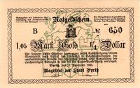 1.05 marki w złocie= 1/4 dolara 10.11.1923, Kell