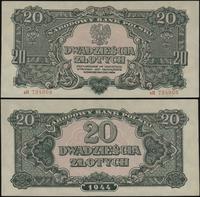 20 złotych 1944, seria вН, numeracja 734008, w k