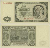 50 złotych 1.07.1948, seria EL, numeracja 425852