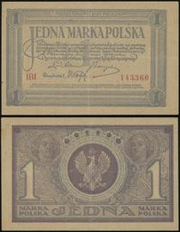 1 marka polska 17.05.1919, seria IBI, numeracja 