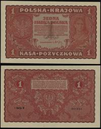 1 marka polska 23.08.1919, seria I-N, numeracja 