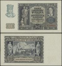 20 złotych 1.03.1940, seria O, numeracja 0086418