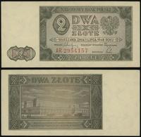 2 złote 1.07.1948, seria AR, numeracja 2954157, 