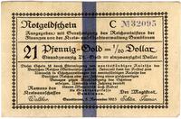 21 fenigów w złocie= 1/20 dolara 5.11.1923, Kell