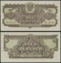 5 złotych 1944, seria ET, numeracja 060890, w kl
