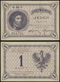 1 złoty 28.02.1919, seria 90 F, numeracja 051731