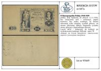 Polska, próbny druk banknotu 20 złotych, 11.11.1936